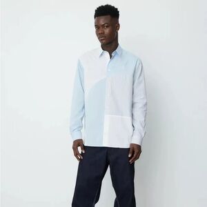 JW Anderson Curved Patchwork Classic Fit Shirt